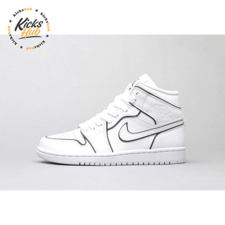 Air Jordan 1 Mid Iridescent Reflective White 36-46