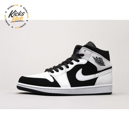 Air Jordan 1 Mid White Black 36-46