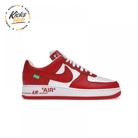 Louis Vuitton Nike Air Force 1 Low By Virgil Abloh White Red Size 40-45