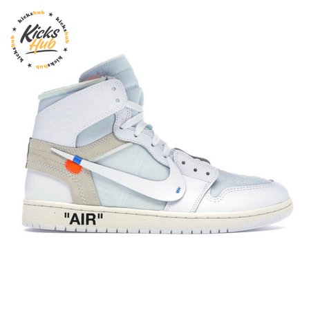 Off-White x Air Jordan 1 Retro High OG BG 'White' 2018 Size 36-47.5