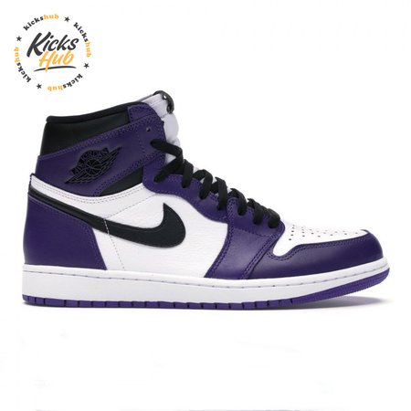 Jordan 1 Retro High Court Purple White Size 40-47.5