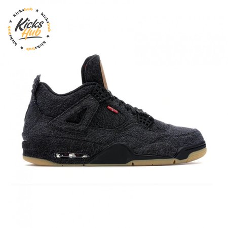 Jordan 4 Retro Levi's Black Size 40-46