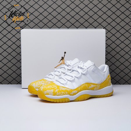 Jordan 11 Retro Low Tour Yellow Snakeskin (Women's) AH7860-107 Size 36-40