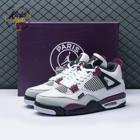 Paris Saint-Germain x Air Jordan 4 Retro 'Bordeaux' Size 40-46