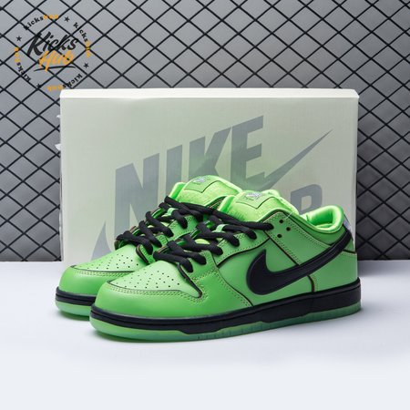 The Powerpuff Girls x Nike SB Dunk Low Buttercup FZ8319-300 Size 36-47.5