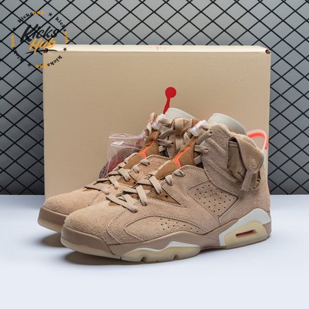 Travis Scott x Air Jordan 6 Retro 'British Khaki' Size 40-47.5