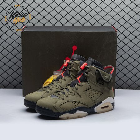 Travis Scott x Air Jordan 6 Retro 'Olive' CN1084 200 Size 40-47.5