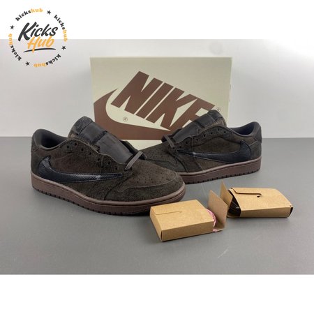 Travis Scott x Air Jordan 1 Low OG Velvet Brown DM7866-202 Size 36-48.5