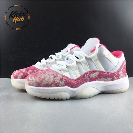 Jordan 11 Retro Low Pink Snakeskin (2019) (Women's) AH7860-106 Size 36-47.5