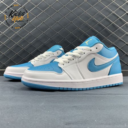 Jordan 1 Low Aquatone 553558-174 Size 36-47.5