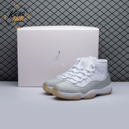 Jordan 11 Retro White Metallic Silver (Women's) AR0715-100 Size 36-44.5