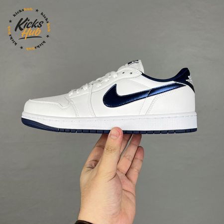 Jordan 1 Retro Low '85 Metallic Blue FB9933-141 Unisex Size